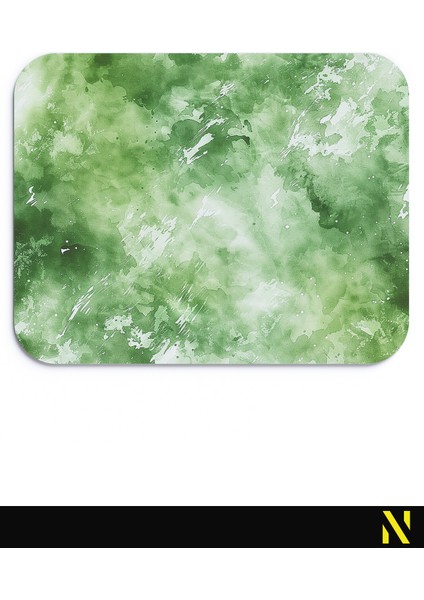 Yeşil Renkli Desenli Ergonomik Mouse Pad - 23 cm x 19 cm - Kaydırmaz Taban Ev ve Ofis Kullanımı Için Ideal Fare Altlığı Mousepad
