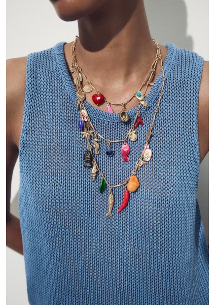 Çoklu Charmlı Kolye fiyatları