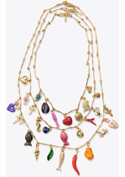 Çoklu Charmlı Kolye modelleri