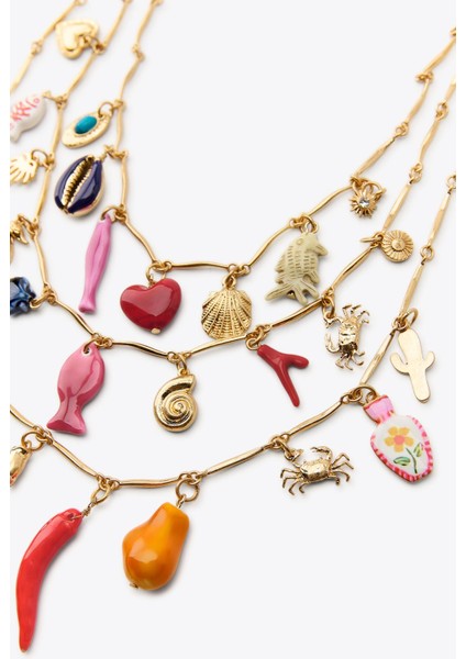 Çoklu Charmlı Kolye fırsatları