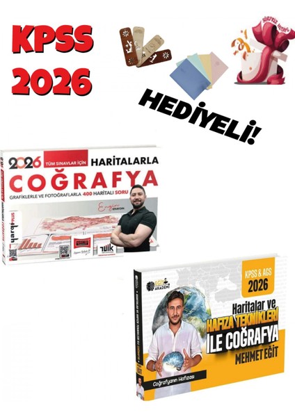2026 Kpss Meb-Ags Haritalar ve Hafıza Teknikleri ile Coğrafya Set