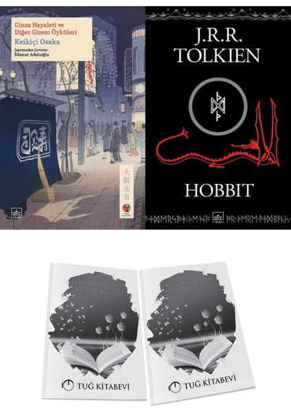Ginza Hayaleti ve Diğer Öyküler ve Hobbit (Siyah Kapak) 2li Set + Hediyeli