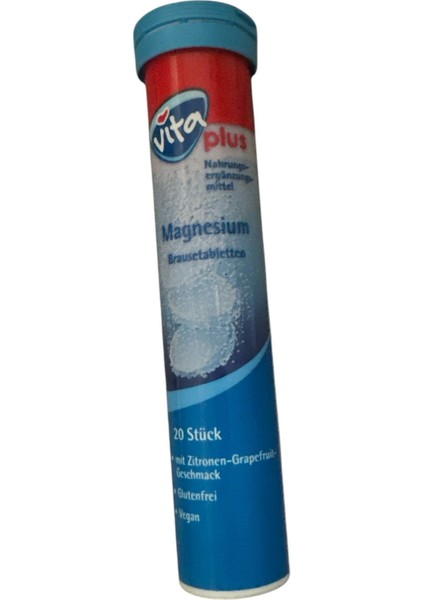 Magnesium Magnezyum 20 Efervesan Tablet Almanya Dan