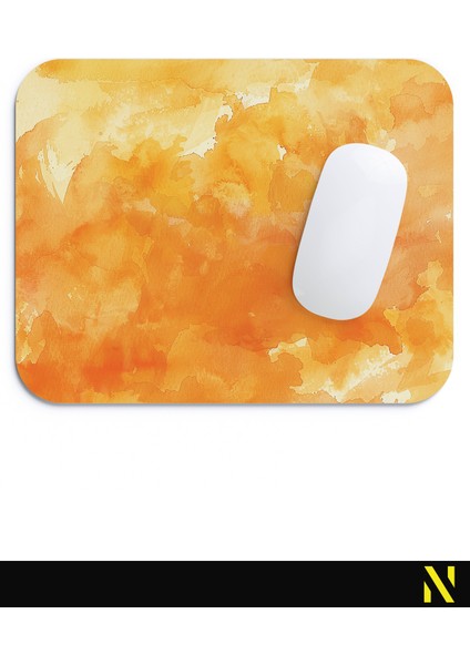 Turuncu Renkli Desenli Ergonomik Mouse Pad - 23 cm x 19 cm - Kaydırmaz Taban Ev ve Ofis Kullanımı Için Ideal Fare Altlığı Mousepad fırsatları