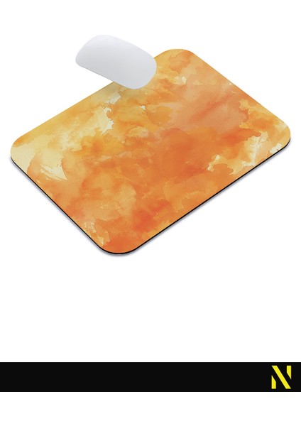 Turuncu Renkli Desenli Ergonomik Mouse Pad - 23 cm x 19 cm - Kaydırmaz Taban Ev ve Ofis Kullanımı Için Ideal Fare Altlığı Mousepad indirimleri