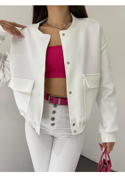 Çift Cepli Denim Crop Ceket modelleri