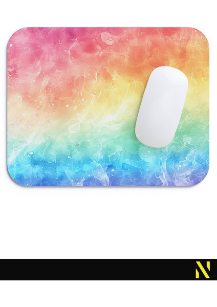 Renkli Desenli Ergonomik Mouse Pad - 23 cm x 19 cm - Kaydırmaz Taban Ev ve Ofis Kullanımı Için Ideal Fare Altlığı Mousepad fırsatları