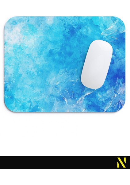 Mavi Renkli Desenli Ergonomik Mouse Pad - 23 cm x 19 cm - Kaydırmaz Taban Ev ve Ofis Kullanımı Için Ideal Fare Altlığı Mousepad fırsatları