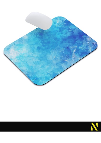 Mavi Renkli Desenli Ergonomik Mouse Pad - 23 cm x 19 cm - Kaydırmaz Taban Ev ve Ofis Kullanımı Için Ideal Fare Altlığı Mousepad indirimleri