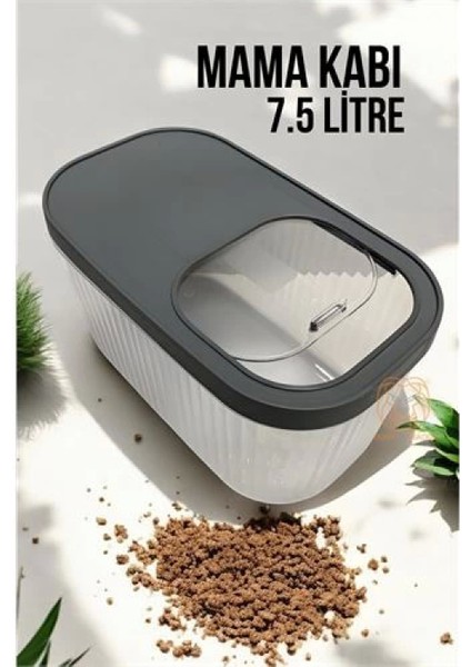 Kedi ve Köpek Mama Saklama Kabı Sürgülü Kapaklı 7.5 Litre fiyatları