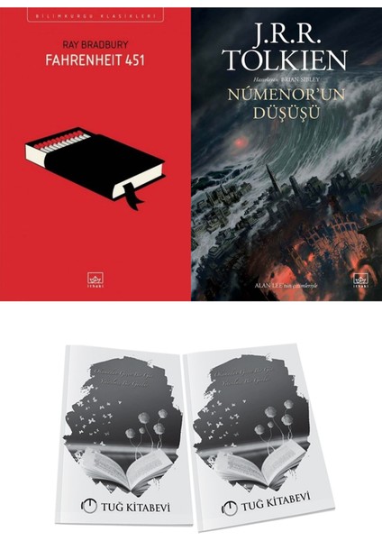 Fahrenheit 451 ve Numenor’un Düşüşü 2li Set + Hediyeli