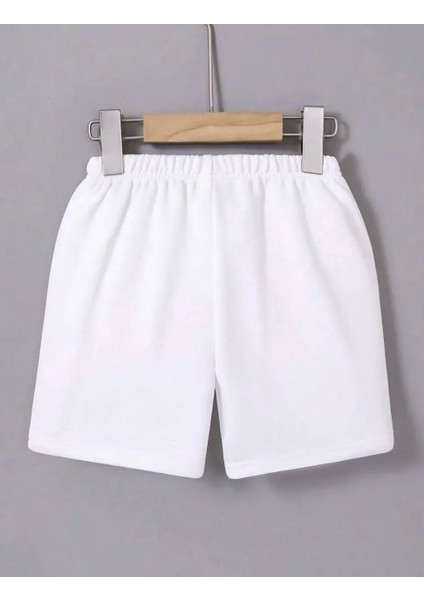 Kadın Beli Lastikli Mini Düz Şort - Beyaz fiyatları