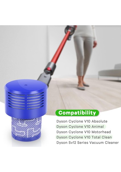 Dyson V10 Hepa Filtre, dyson V10 Absolute , V10 Cyclone ANIMAL, SV12 Uyumlu Hepa Filtre- 2 Adet fiyatları