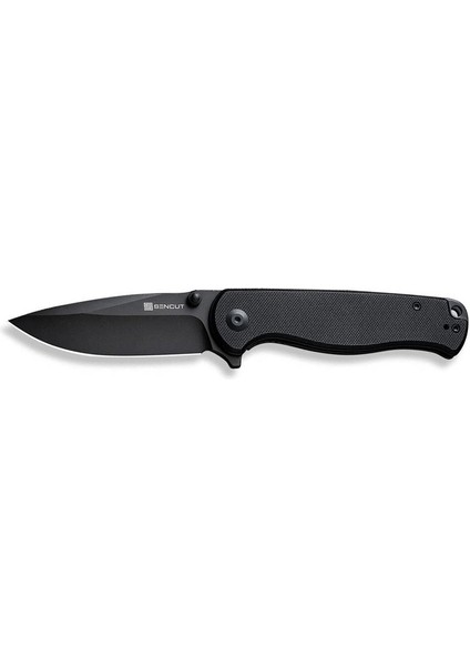 Errant Flipper & Thumb Stud Knife All Black G10 Handle Çakı