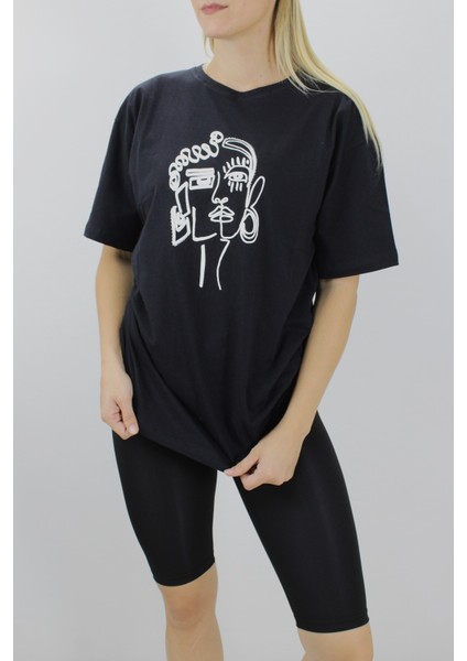 Yüz Baskılı Tişört Siyah - 144.075 fiyatları