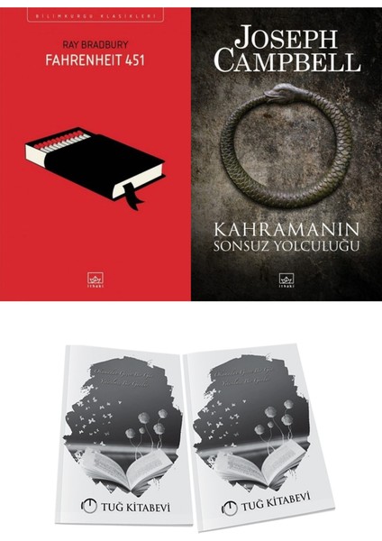 Fahrenheit 451 ve Kahramanın Sonsuz Yolculuğu 2li Set + Hediyeli