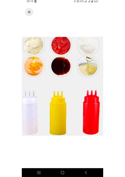 3 Adet 500 ml 3 Delikli Profesyonel Sos Şişesi,yağlık fırsatları