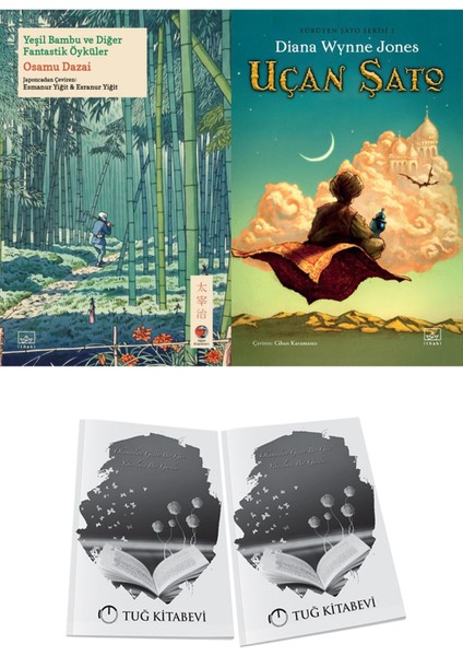 Yeşil Bambu ve Diğer Fantastik Öyküler ve Uçan Şato (Ciltli) 2li Set + Hediyeli