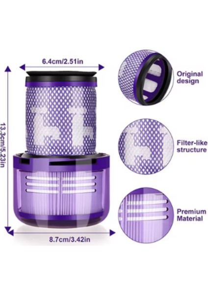 Dyson V12 Detect Slim Absolute Yedek Hepa Filtre-Dyson V12 Hepa Filtre fırsatları