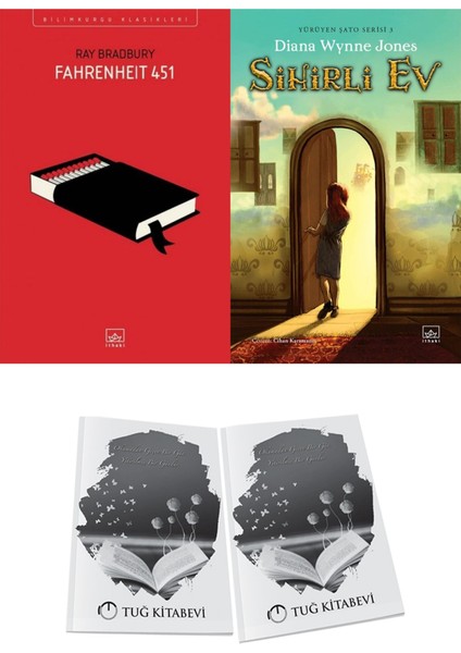 Fahrenheit 451 ve Sihirli Ev (Ciltli) 2li Set + Hediyeli