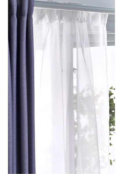 Teresıa Tül Perde Beyaz 145 x 300 cm 2 Kanat Şeffaf Makinede Yıkanabilir fiyatları