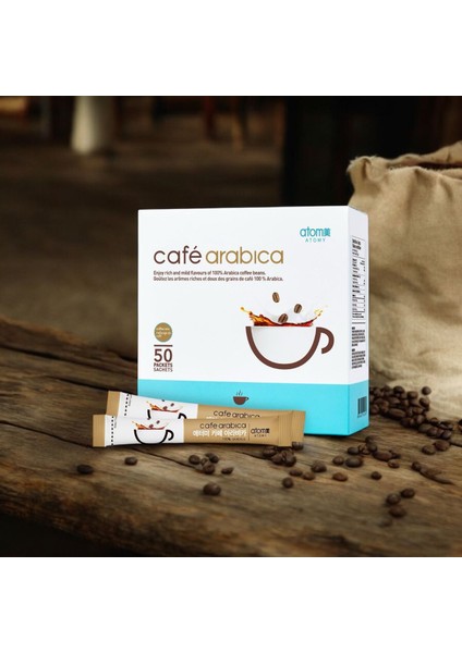 Café Arabica | Arabica Çekirdekli Sütlü & Şekerli Hazır Kahve | 50 Saşe