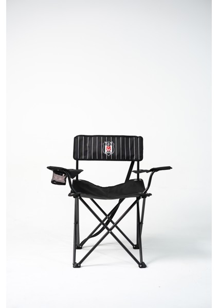 Beşiktaş Çizgili Kamp Sandalyesi (Tk 110 Kg)