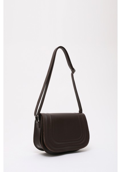 Kahve Rengi SHK93 Suni Deri 2 Bölmeli Ayarlanabilir Askılı Kol ve Omuz Çantası fiyatları