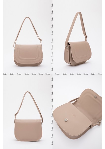 Vizon SHK93 Suni Deri 2 Bölmeli Ayarlanabilir Askılı Kol ve Omuz Çantası