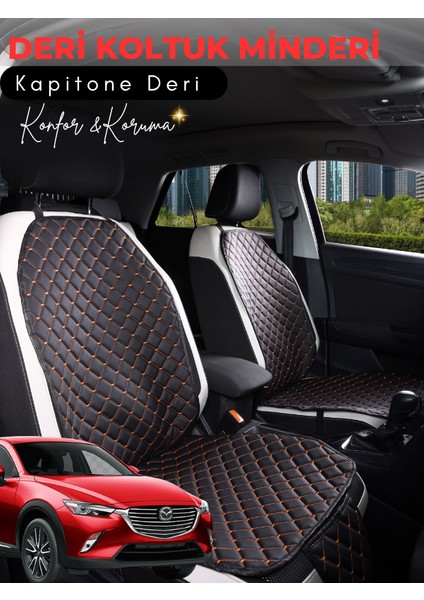 Mazda Cx3 Uyumlu Tam Set Deri Koltuk Minderi | Terletmez | Universal | Tam Koruma | A5