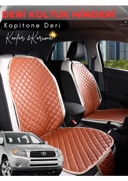 Toyota Rav 4 Uyumlu Tam Set Deri Koltuk Minderi | Terletmez | Universal | Oto Aksesuar | A6