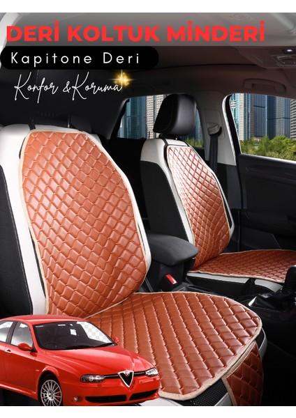 Alfa Romeo 146 Uyumlu Tam Set Deri Koltuk Minderi | Terletmez | Kolay Montaj | Oto Aksesuar | A6