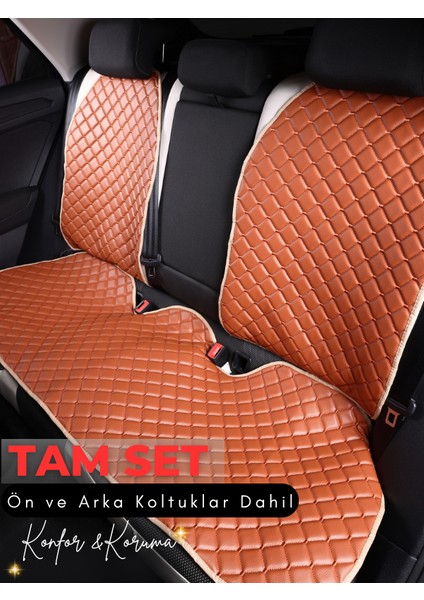 Alfa Romeo 155 Uyumlu Tam Set Deri Koltuk Minderi | Terletmez | Universal | Su Geçirmez | A6 fiyatları