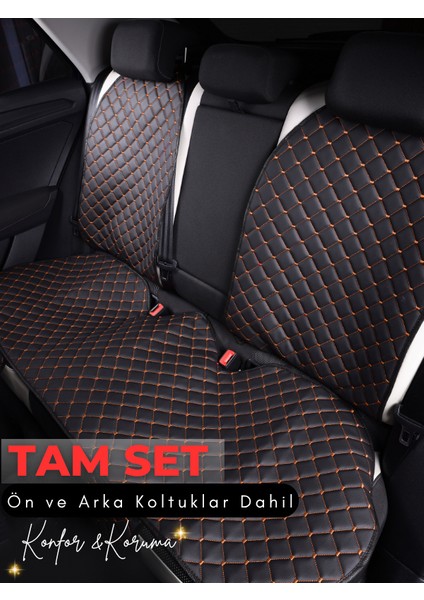 Fiat Doblo Uyumlu Tam Set Deri Koltuk Minderi | Terletmez | Universal | Oto Koltuk Kılıfı | B5 fiyatları