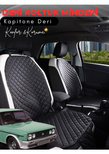 Tofaş Murat 131 Uyumlu Tam Set Deri Koltuk Minderi | Terletmez | Universal | Su Geçirmez | A4