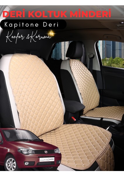 Fiat Albea Uyumlu Tam Set Deri Koltuk Minderi | Terletmez | Kolay Montaj | Oto Aksesuar | A7