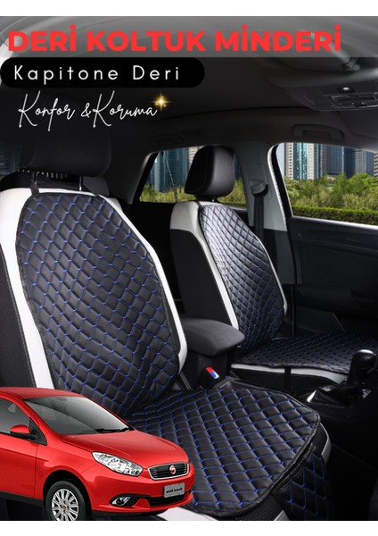 Fiat Sieana Uyumlu Tam Set Deri Koltuk Minderi | Terletmez | Universal | Tam Koruma | A2