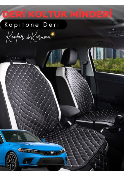 Honda Civic Fe1 Uyumlu Tam Set Deri Koltuk Minderi | Terletmez | Universal | Oto Aksesuar | A3