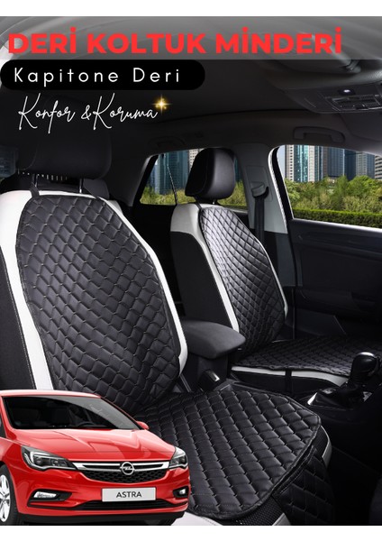 Opel Astra K Uyumlu Tam Set Deri Koltuk Minderi | Terletmez | Universal | Tam Koruma | A4