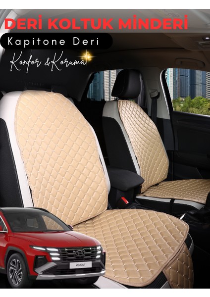 Hyundai Tucson Uyumlu Tam Set Deri Koltuk Minderi | Tam Koruma | Hızlı Montaj | Su geçirmez | c7