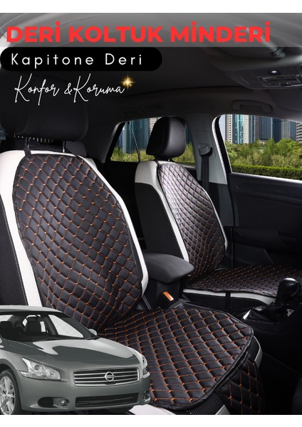 Nissan Maxima Uyumlu Tam Set Deri Koltuk Minderi | Terletmez | Universal | Oto Aksesuar | A5