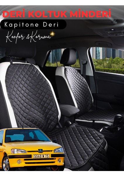 Peugeot 106 Uyumlu Tam Set Deri Koltuk Minderi | Terletmez | Universal | Oto Aksesuar | A4