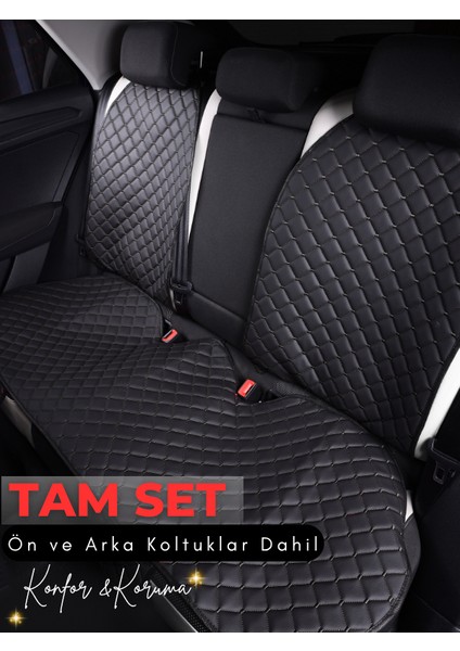 Peugeot 3008 Uyumlu Tam Set Deri Koltuk Minderi | Terletmez | Kolay Montaj | Oto Aksesuar | A4 fiyatları