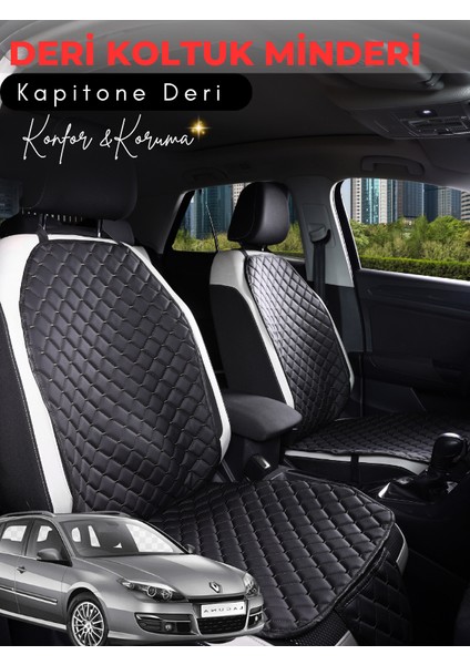 Renault Laguna 3 Uyumlu Tam Set Deri Koltuk Minderi | Terletmez | Universal | Oto Aksesuar | A4