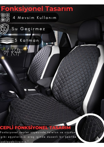 Renault Laguna 3 Uyumlu Tam Set Deri Koltuk Minderi | Terletmez | Universal | Oto Aksesuar | A4 modelleri