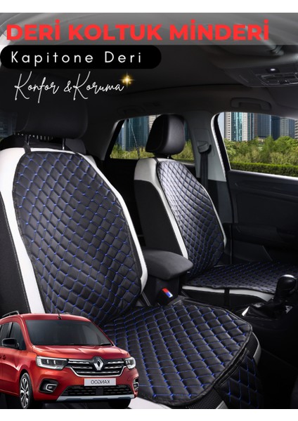 Renault Kangoo 3 Uyumlu Tam Set Deri Koltuk Minderi | Tam Koruma | Hızlı Montaj | Su geçirmez | a2