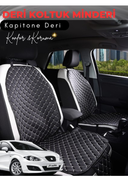 Seat Altea Uyumlu Tam Set Deri Koltuk Minderi | Terletmez | Universal | Su Geçirmez | A3