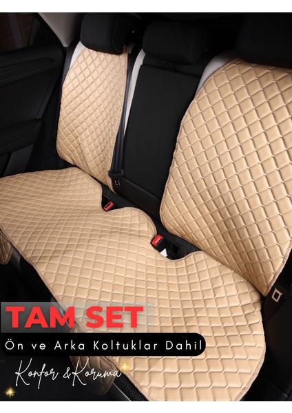 Skoda Karoq Uyumlu Tam Set Deri Koltuk Minderi | Terletmez | Universal | Tam Koruma | A7 fiyatları