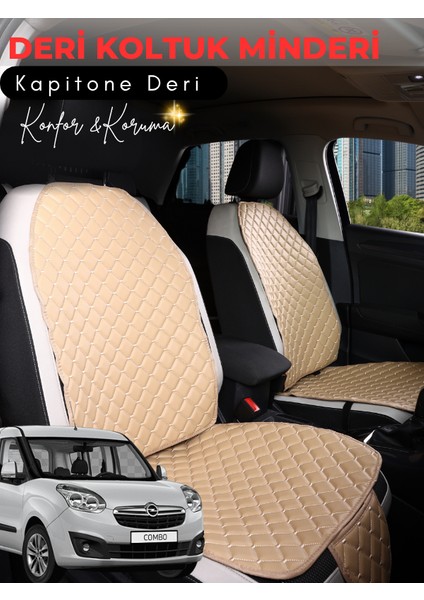 Opel Combo Uyumlu Tam Set Deri Koltuk Minderi | Terletmez | Kolay Montaj | Oto Aksesuar | B7
