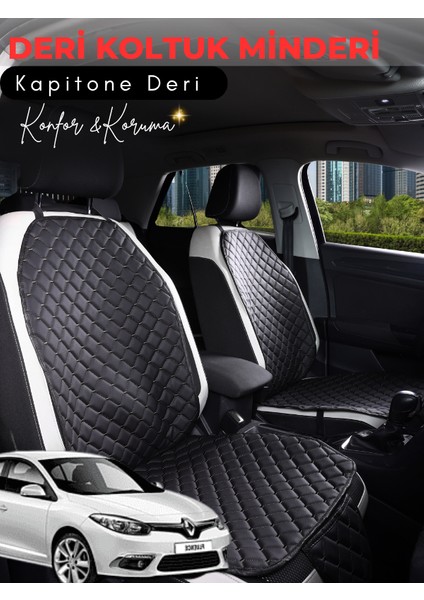 Renault Fluence Uyumlu Tam Set Deri Koltuk Minderi | Terletmez | Universal | Oto Aksesuar | A4